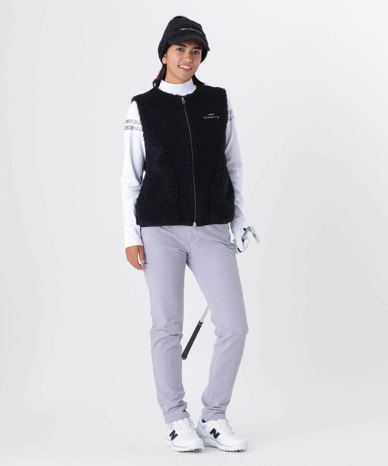 光吸収発熱 長袖 モックネック プルオーバー (WOMENS)