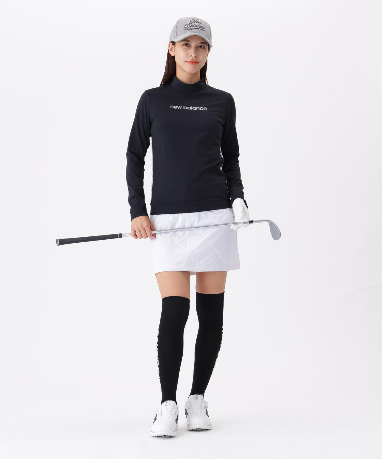 スムース両面ピーチ 長袖 モックネック プルオーバー (WOMENS)