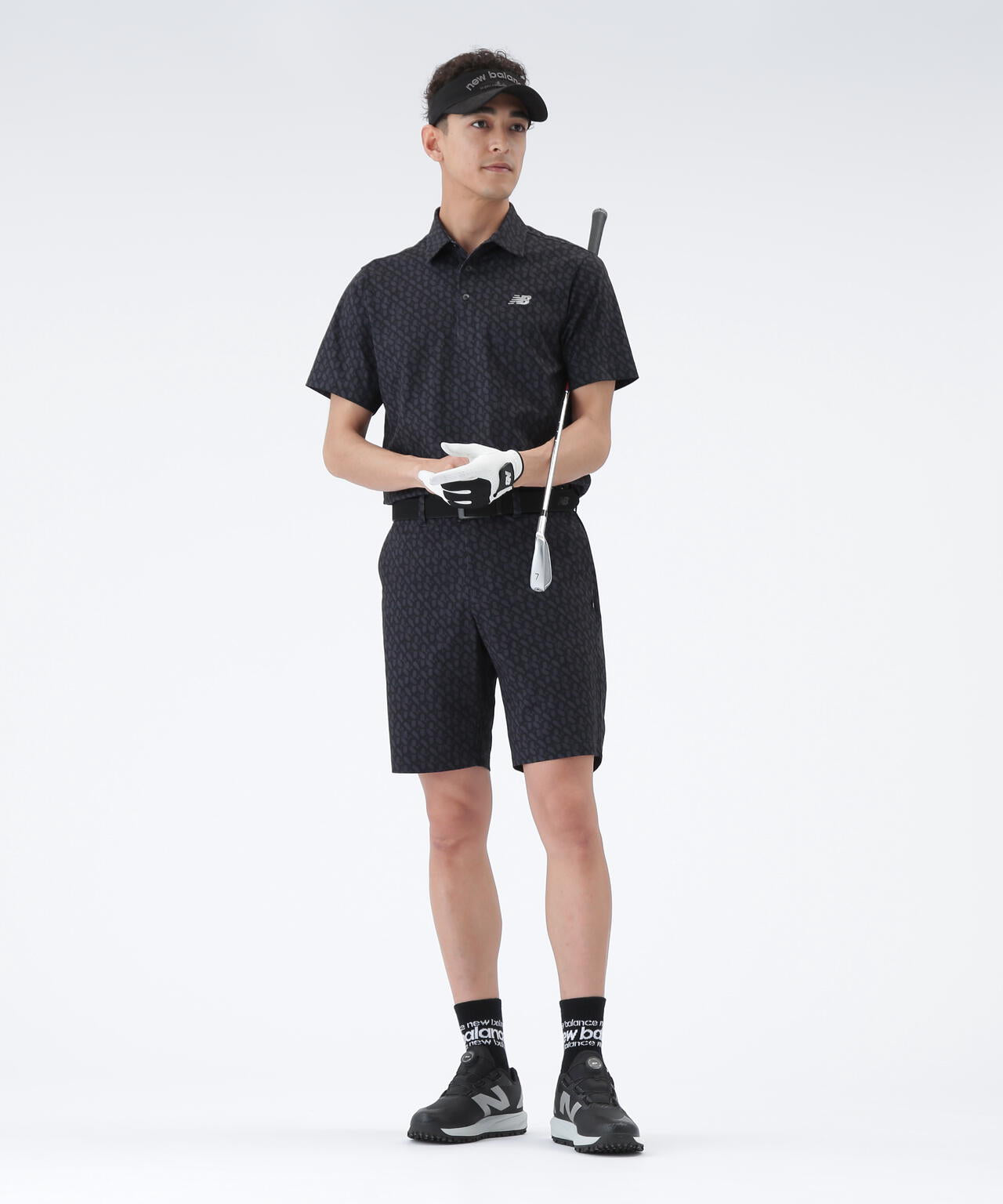 ロゴジオメトリック柄 半袖 カラーシャツ (MENS)