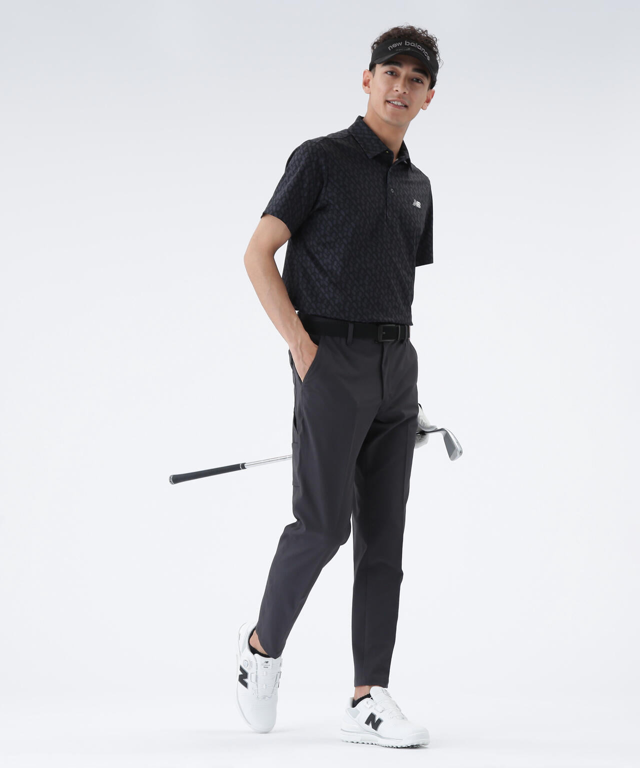 ロゴジオメトリック柄 半袖 カラーシャツ (MENS)