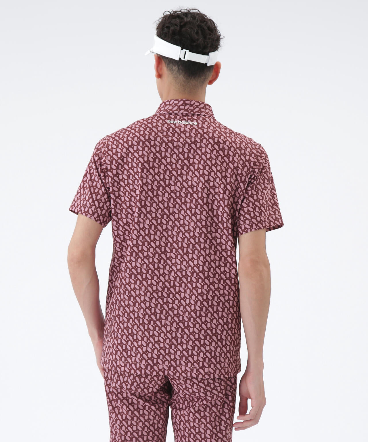 ロゴジオメトリック柄 半袖 カラーシャツ (MENS)