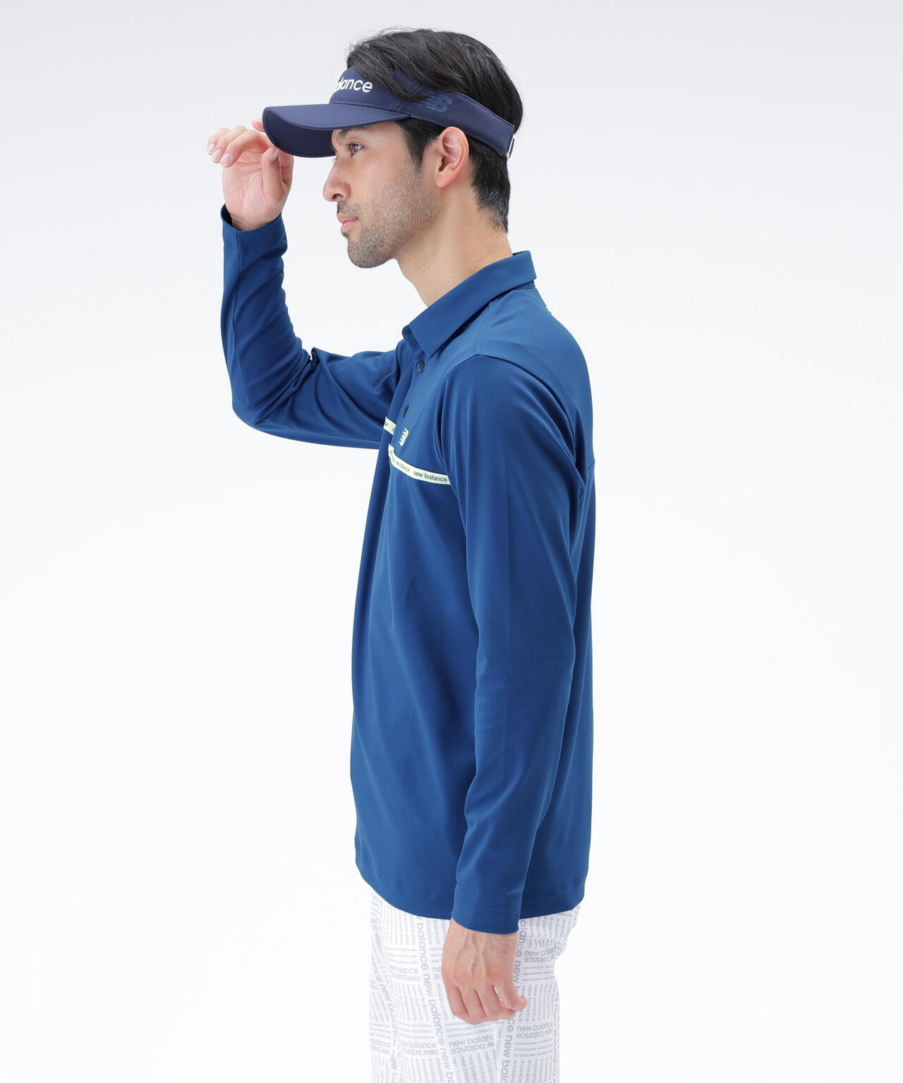 保形性 ストレッチ 長袖 カラーシャツ (MENS) | new balance