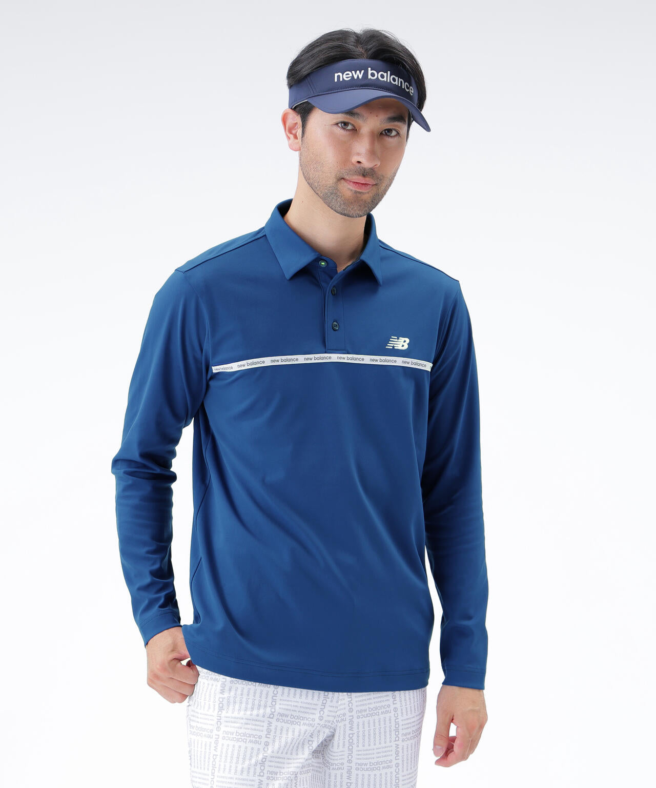 保形性 ストレッチ 長袖 カラーシャツ (MENS)