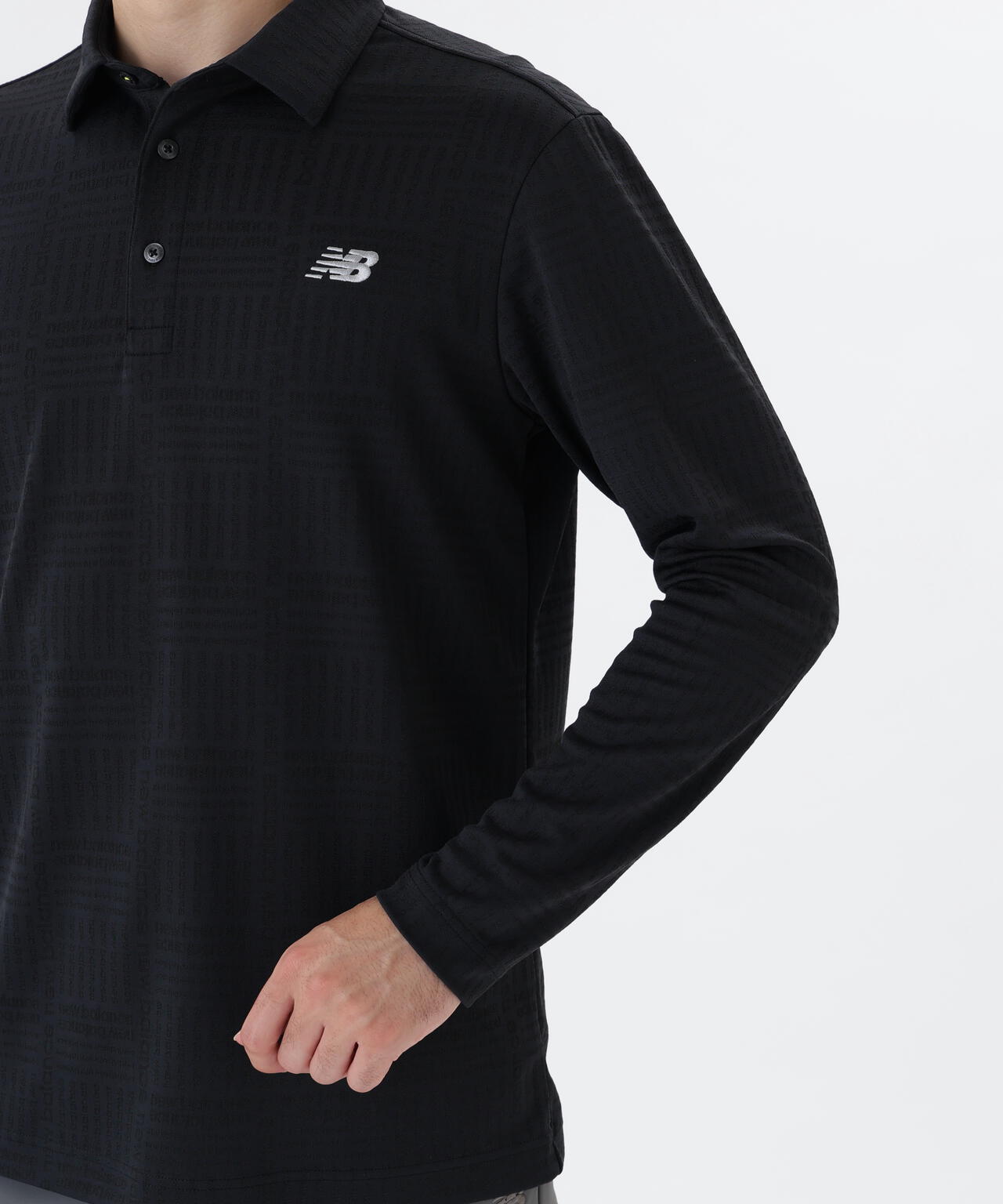 ロゴグレンチェック柄 ストレッチ 長袖 カラーシャツ (MENS)