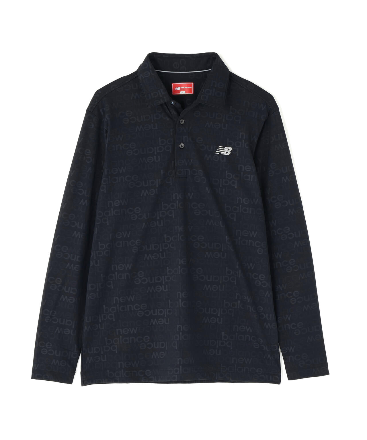 アップサイドダウンロゴボーダー柄 裏起毛 長袖 カラーシャツ