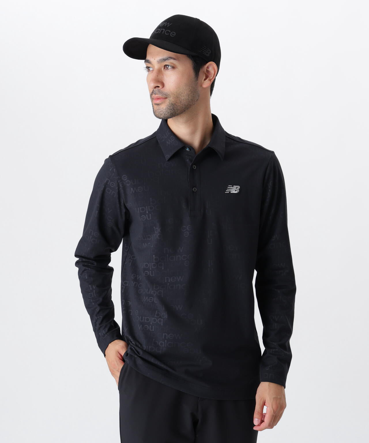 アップサイドダウンロゴボーダー柄 裏起毛 長袖 カラーシャツ (WOMENS)