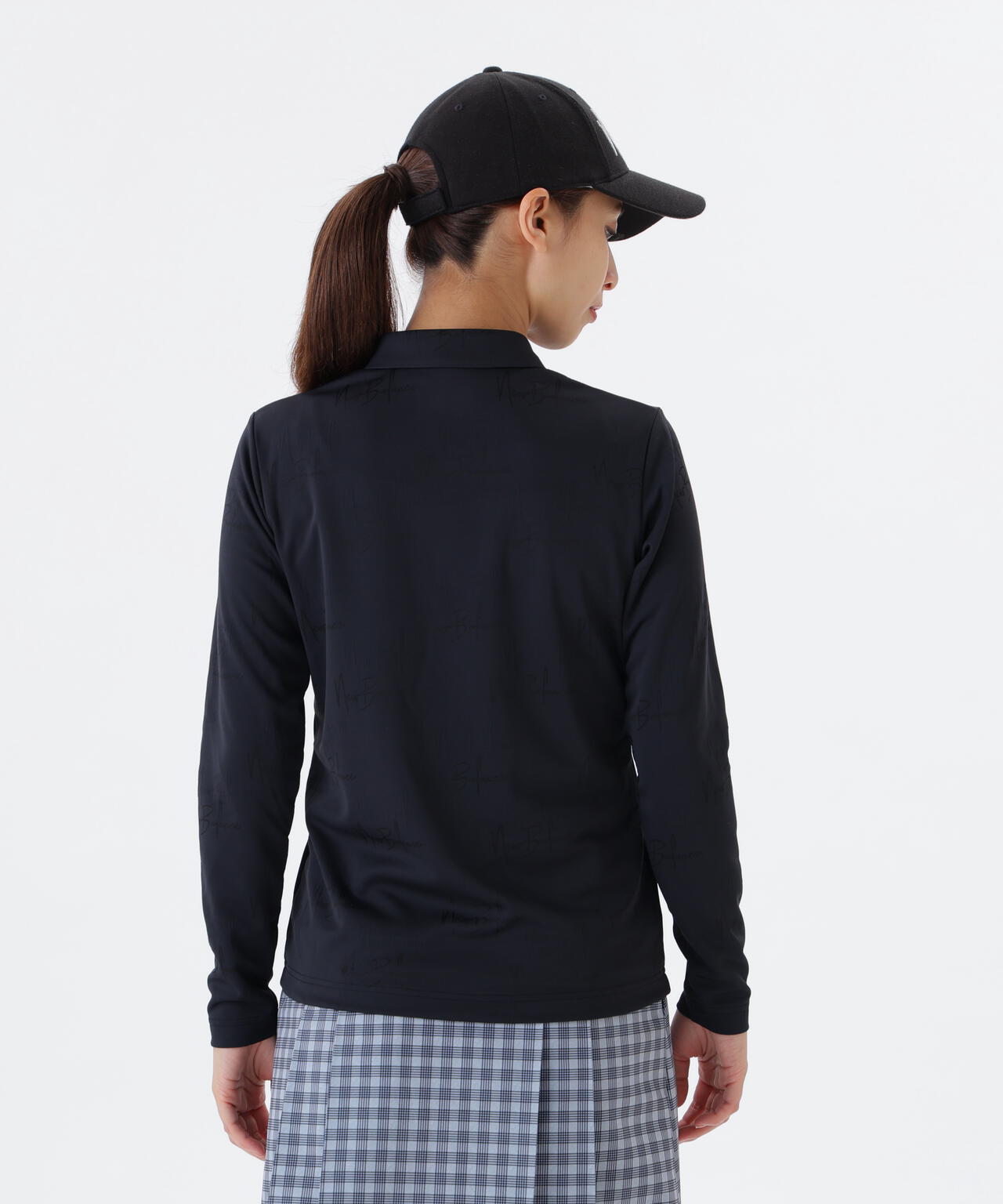 シグネチャーモノグラム柄 長袖 カラーシャツ (WOMENS)