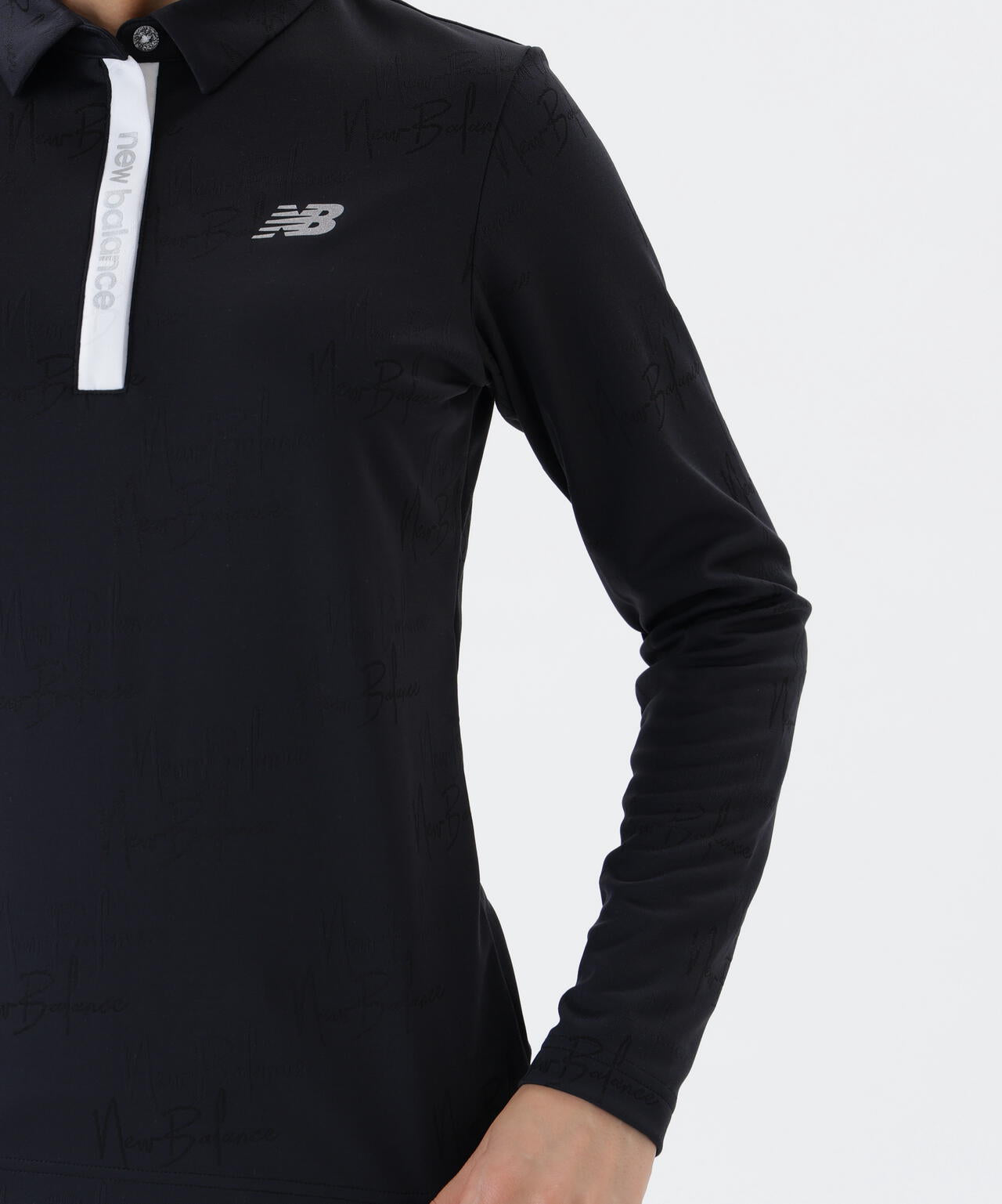 シグネチャーモノグラム柄 長袖 カラーシャツ (WOMENS)