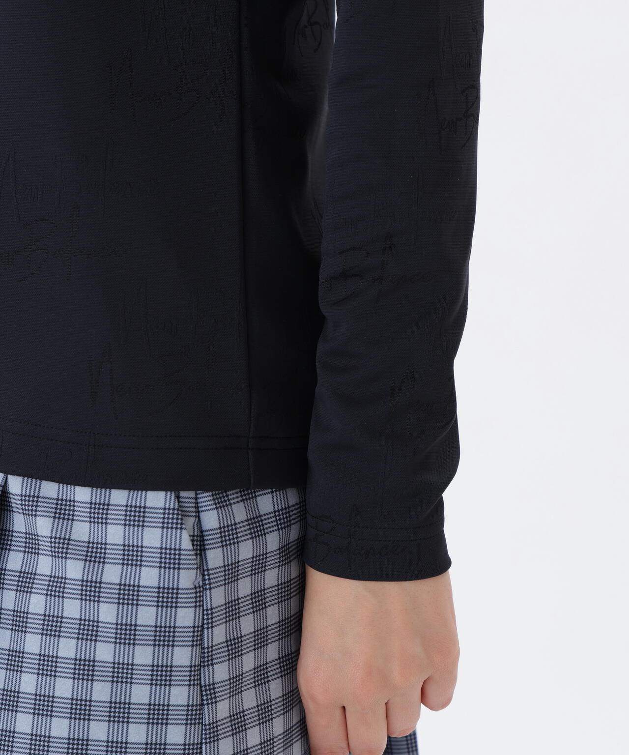 シグネチャーモノグラム柄 長袖 カラーシャツ (WOMENS)