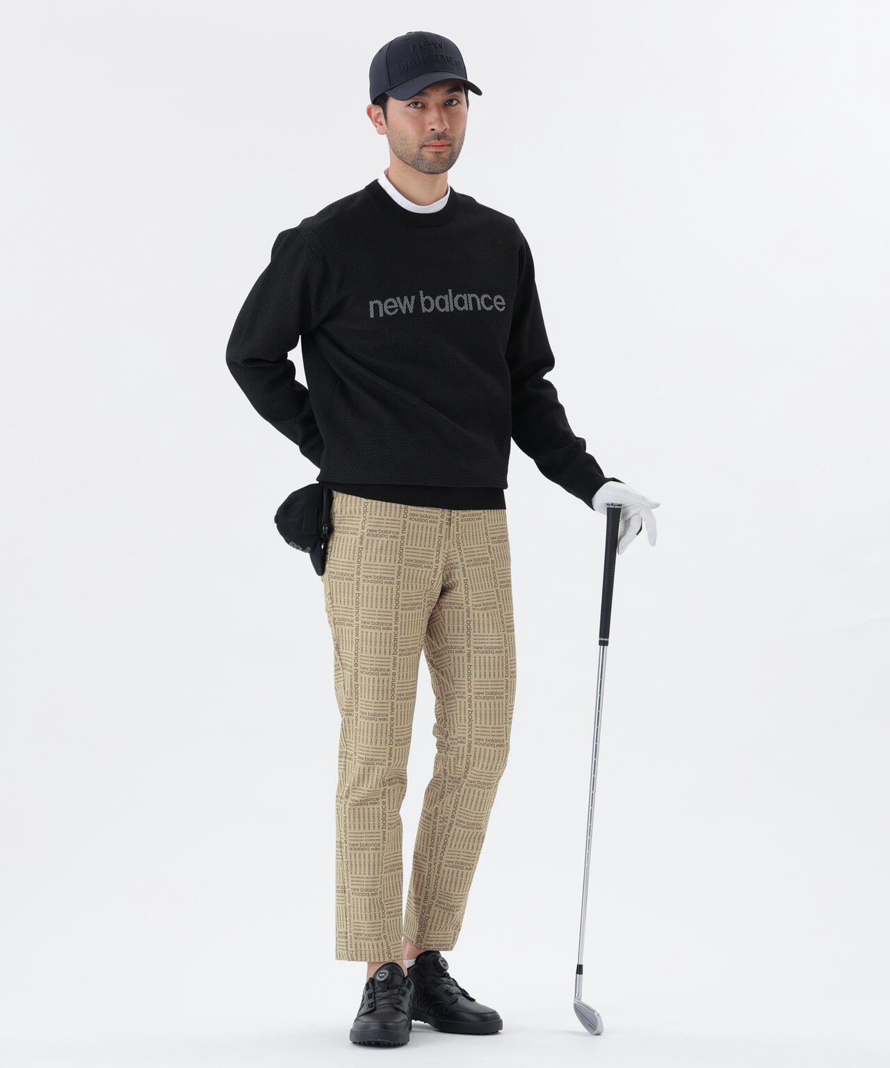 メッシュ クルーネック ニット プルオーバー (MENS)