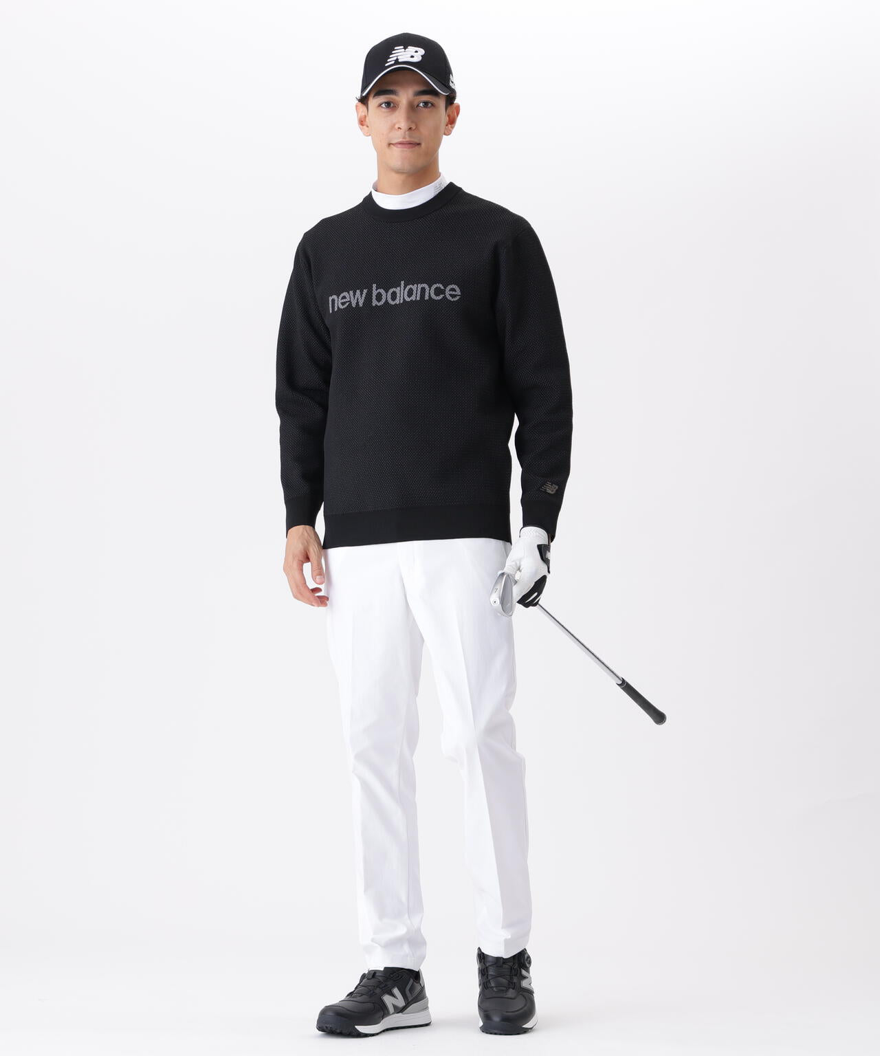 メッシュ クルーネック ニット プルオーバー (MENS)