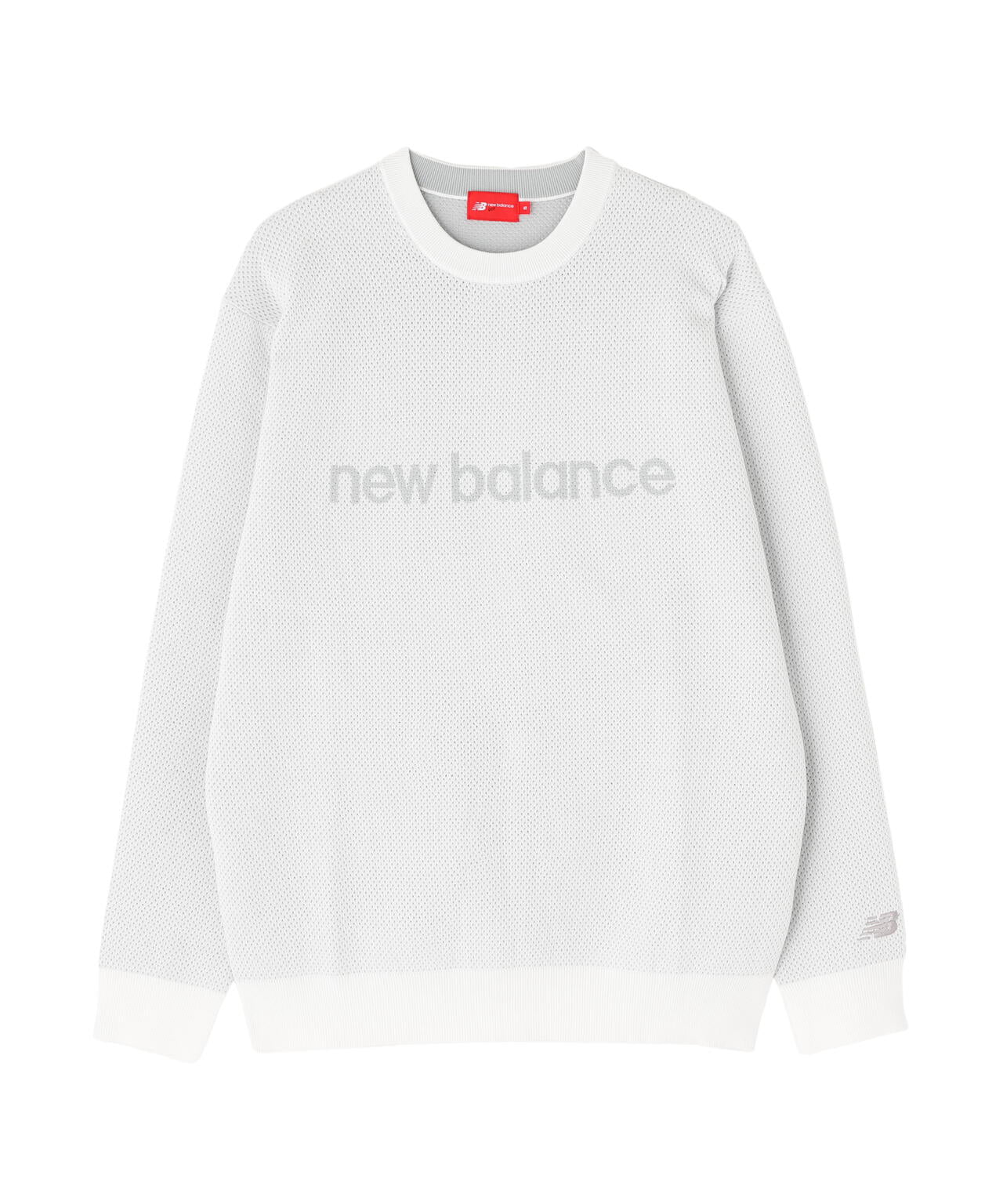 メッシュ クルーネック ニット プルオーバー (MENS) | new balance