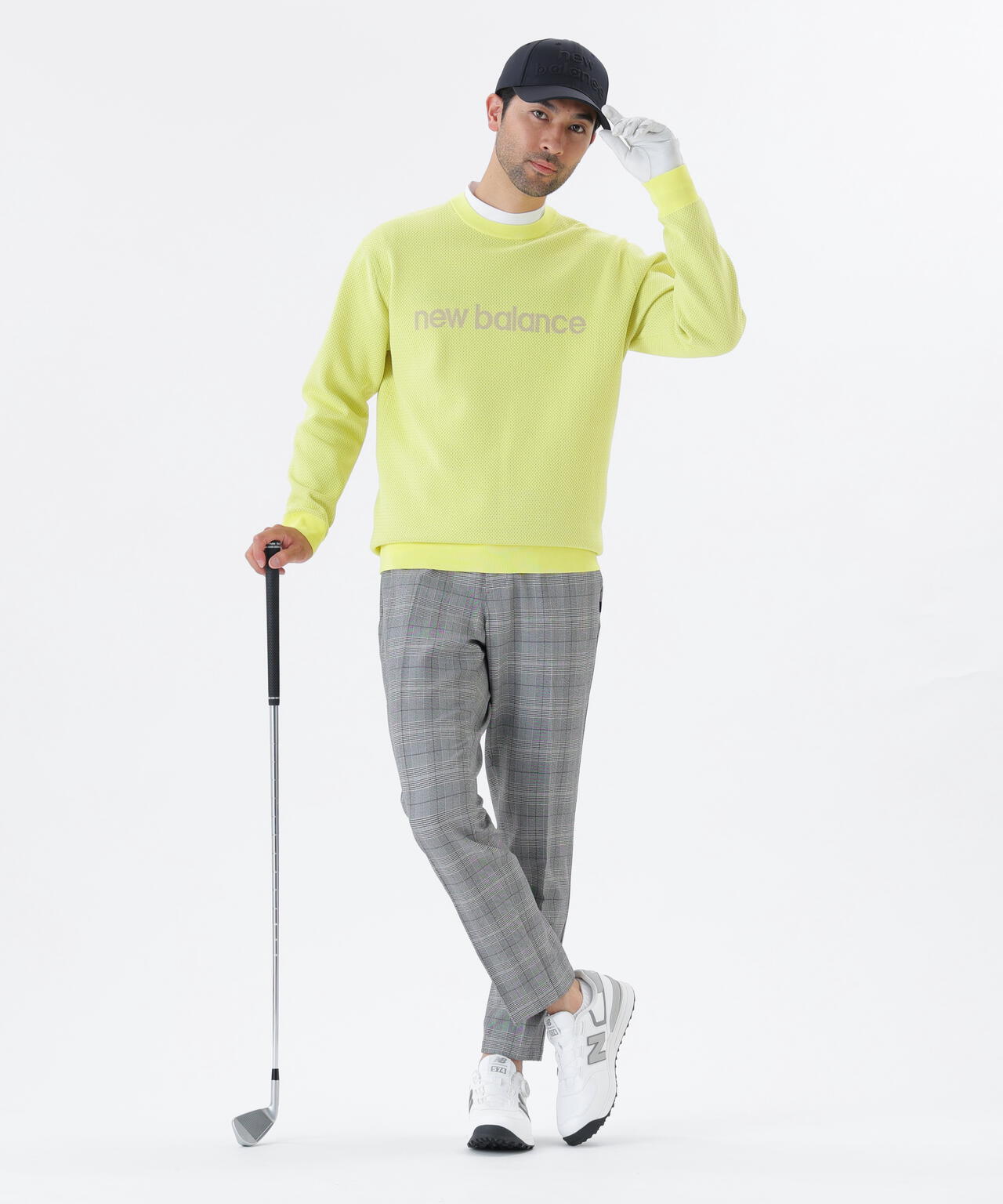 メッシュ クルーネック ニット プルオーバー (MENS)