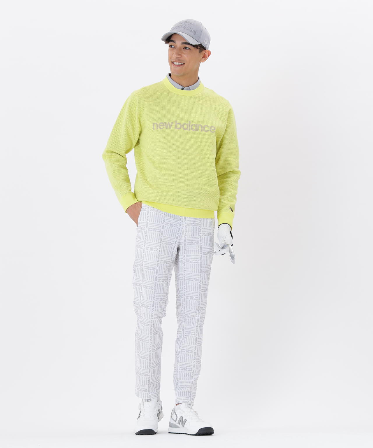 メッシュ クルーネック ニット プルオーバー (MENS) | new balance