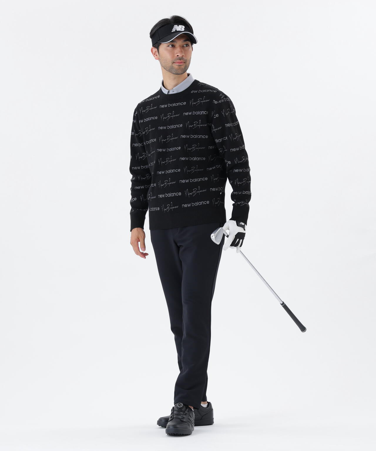 新品1PIU1UGUALE3 GOLF定価5万円クレイジー柄クルーネックニット黒 zz-M0133KSW006_18-1.jpg?1695181491