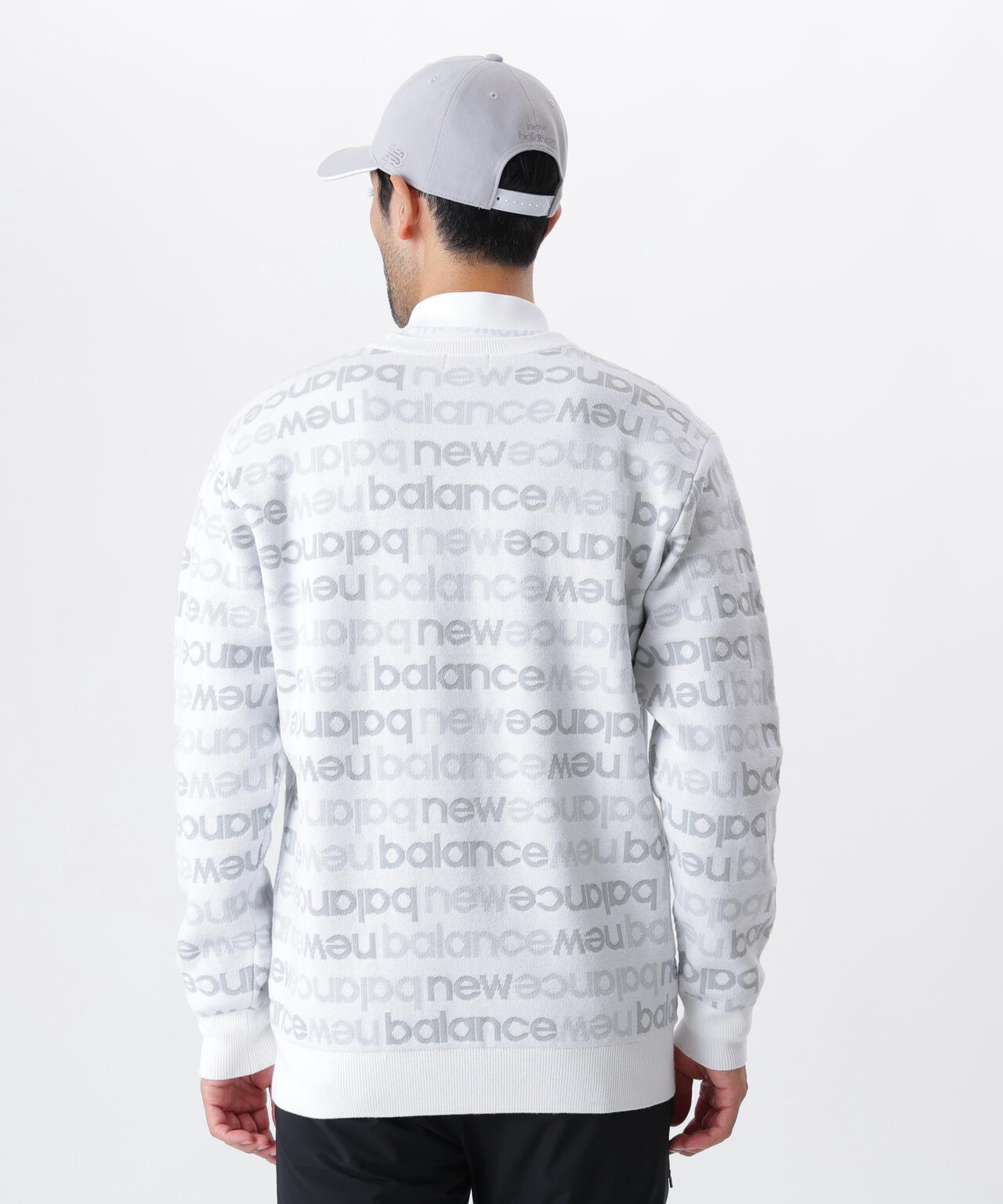 swallow0022様 アップサイドダウンロゴボーダー 吸湿発熱 クルーネック ニット