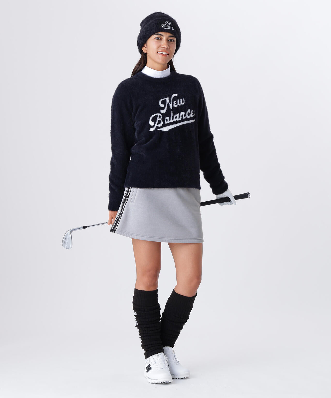 スクリプトロゴ フェザーヤーン クルーネック ニット プルオーバー (WOMENS)