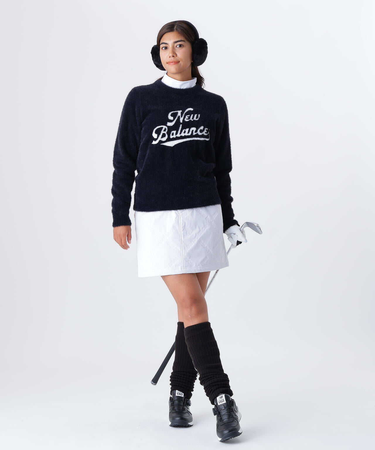 スクリプトロゴ フェザーヤーン クルーネック ニット プルオーバー (WOMENS)