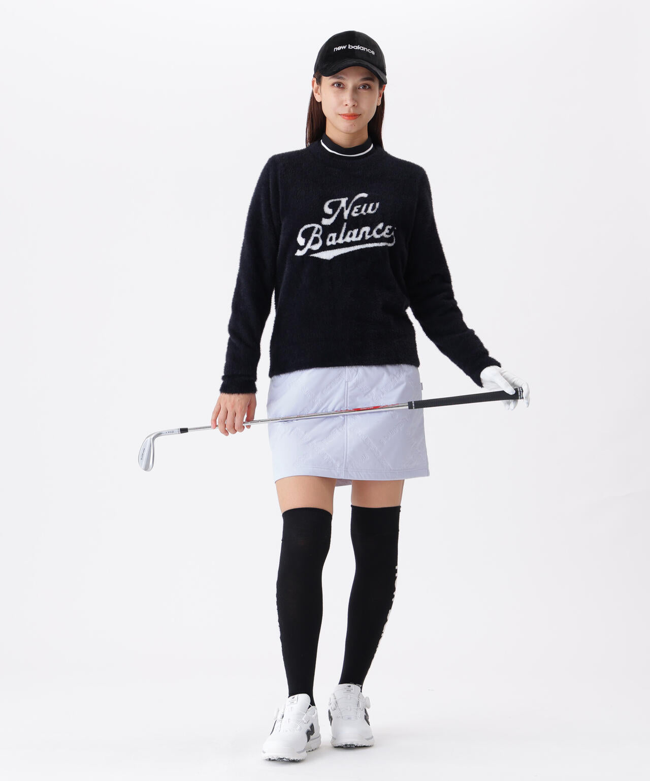 スクリプトロゴ フェザーヤーン クルーネック ニット プルオーバー (WOMENS)