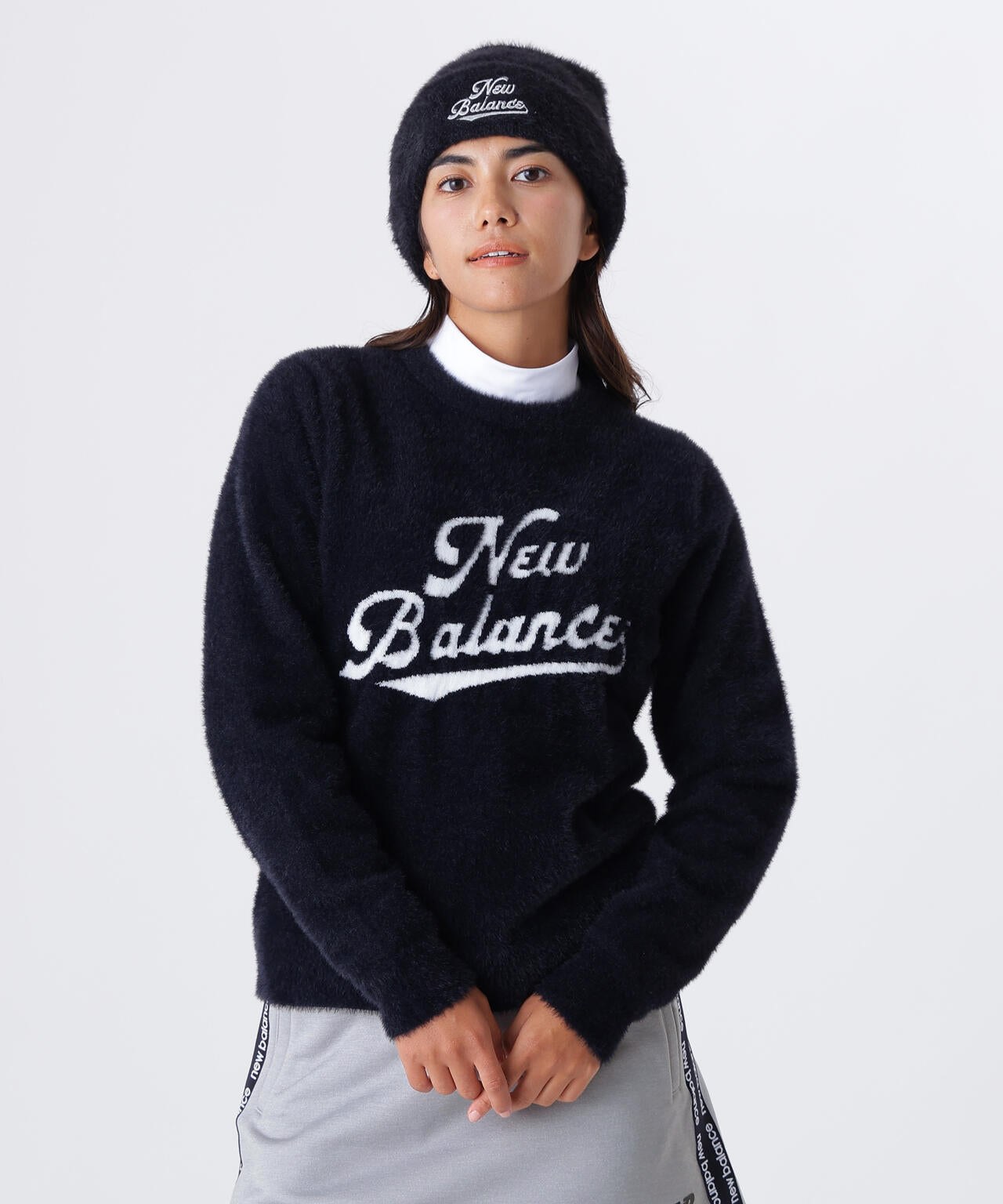 スクリプトロゴ フェザーヤーン クルーネック ニット プルオーバー (WOMENS)