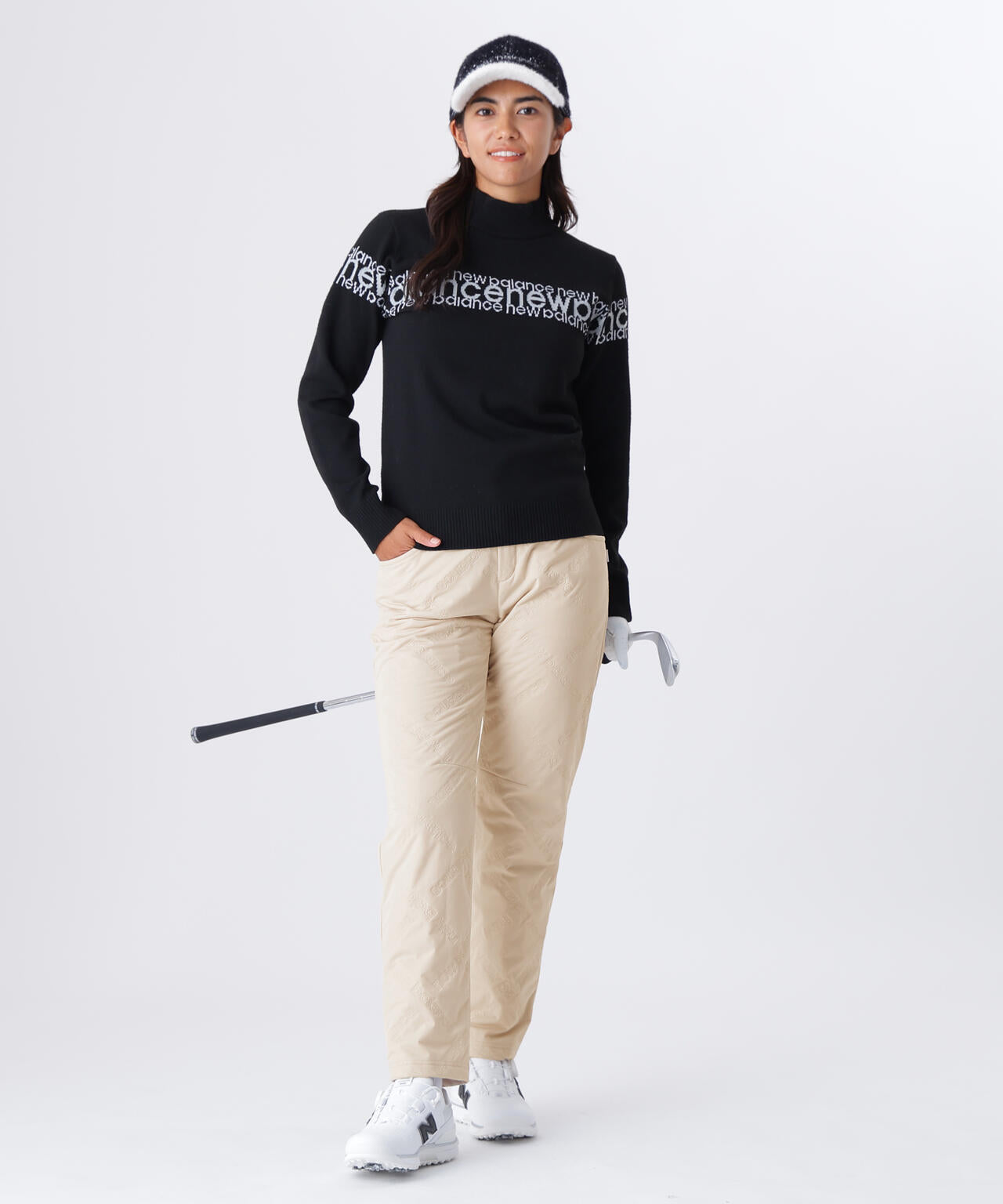 スクリプトロゴ フェザーヤーン クルーネック ニット プルオーバー (WOMENS)