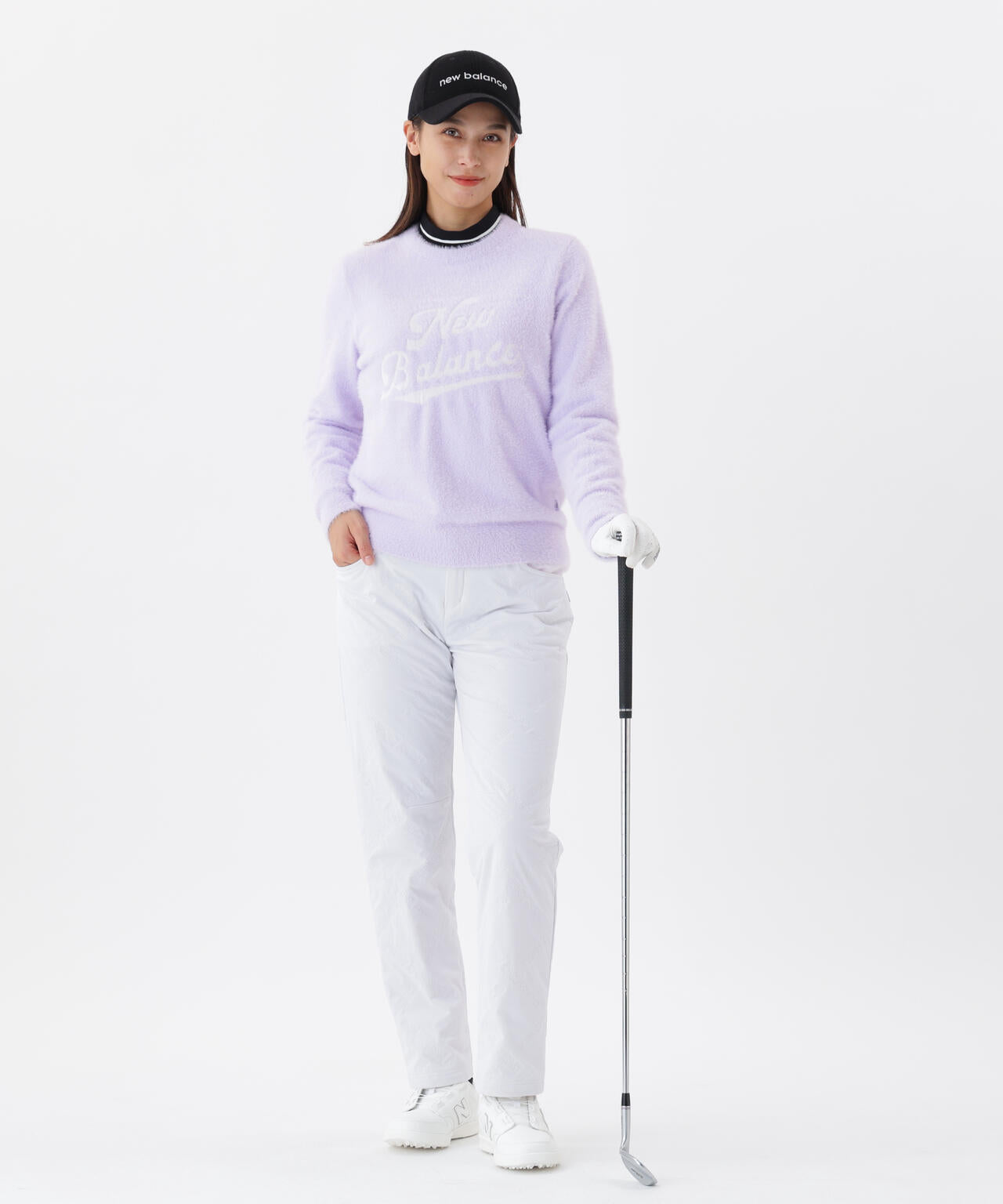 スクリプトロゴ フェザーヤーン クルーネック ニット プルオーバー (WOMENS)