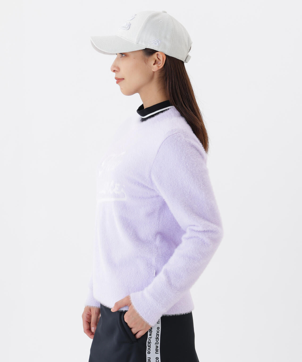 スクリプトロゴ フェザーヤーン クルーネック ニット プルオーバー (WOMENS)
