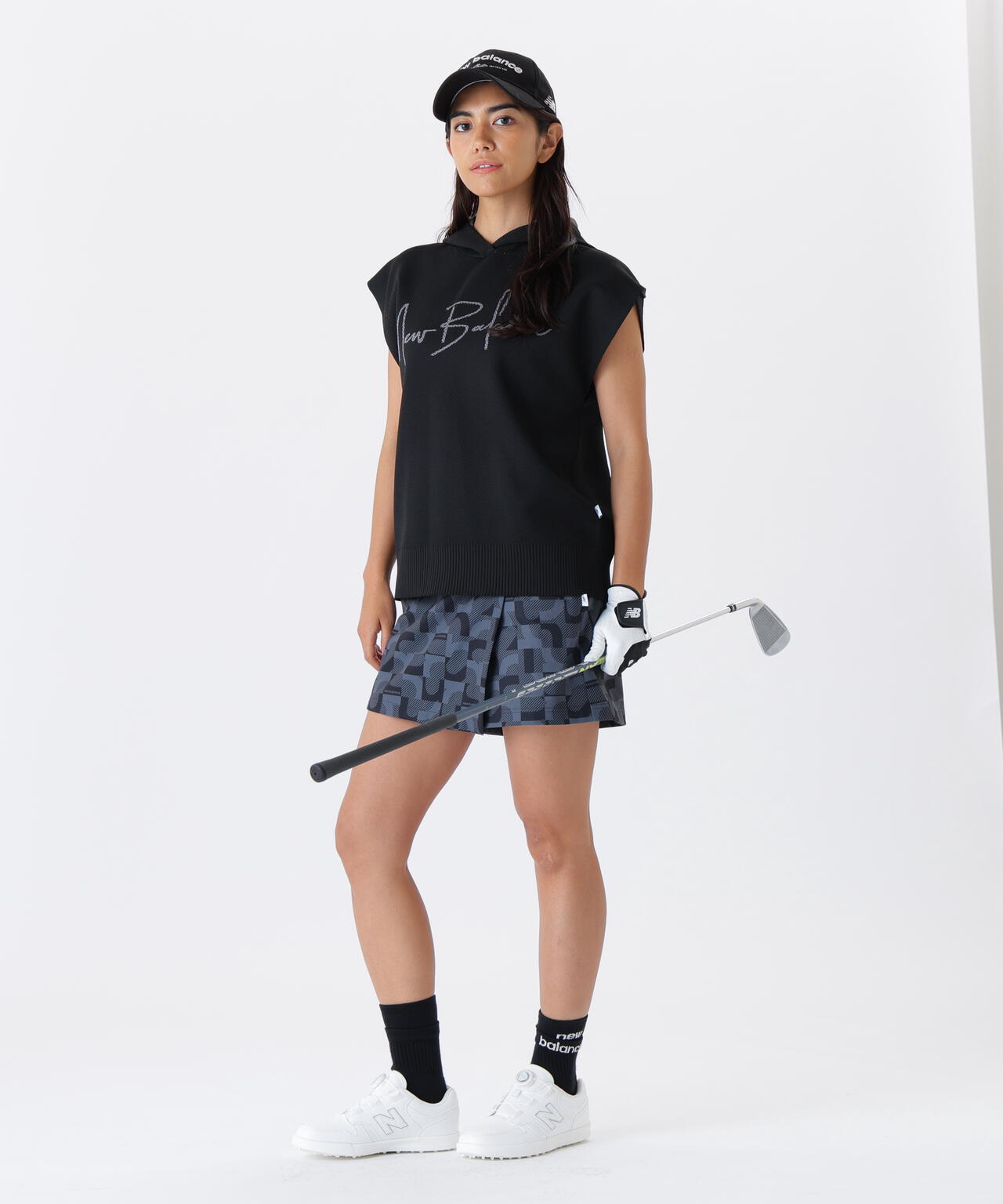 ニット スリーブレス フーディー (WOMENS) | new balance golf