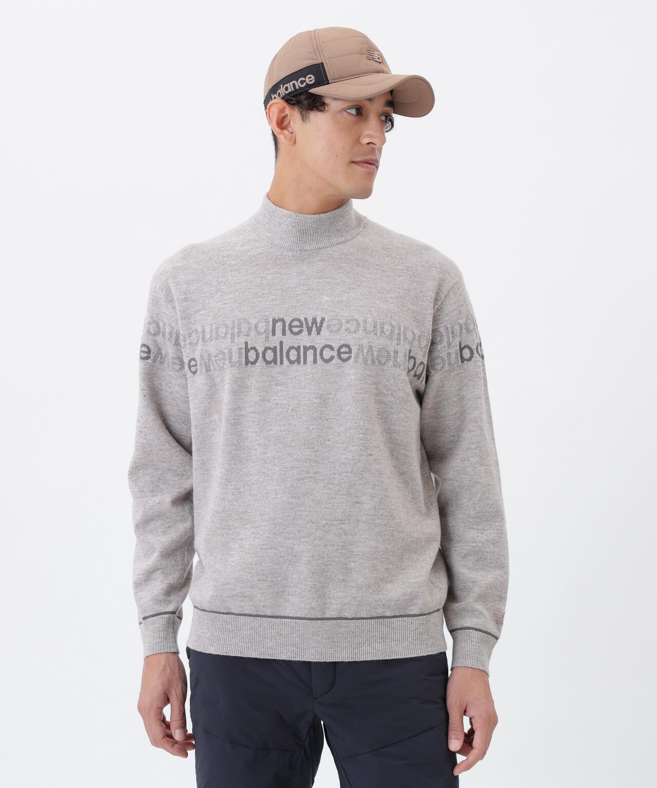 保温 ハイネック ニット プルオーバー (MENS)