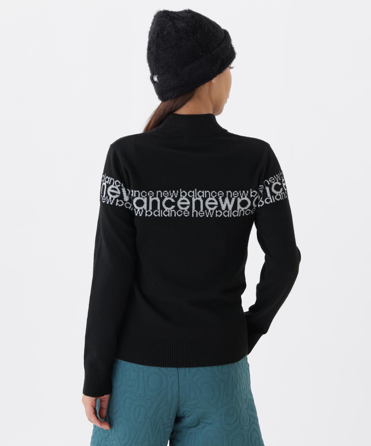 極美品・23AW✨ニューバランスゴルフ　ハイネックニット　遠赤外線蓄熱保温　L位 保温 ハイネック ニット プルオーバー (WOMENS) | new balance golf