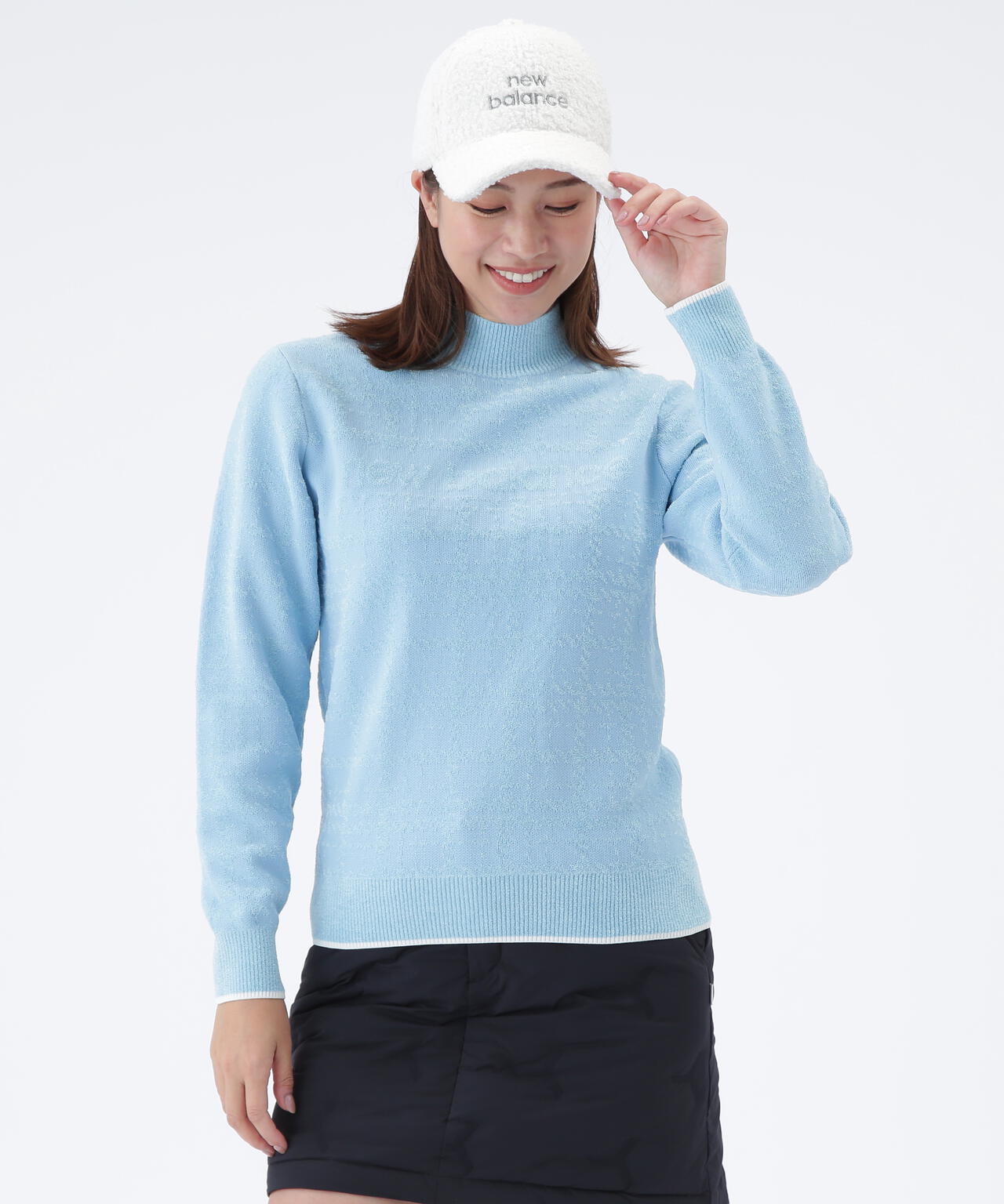 HIGH NECK KNIT PULLOVER | new balance golf