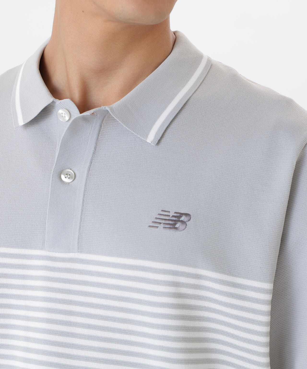 【直営店舗・公式オンライン限定】Ｓ／ＳＬＥＥＶＥ　ＫＮＩＴ　ＰＯＬＯ　ＳＨＩＲＴ