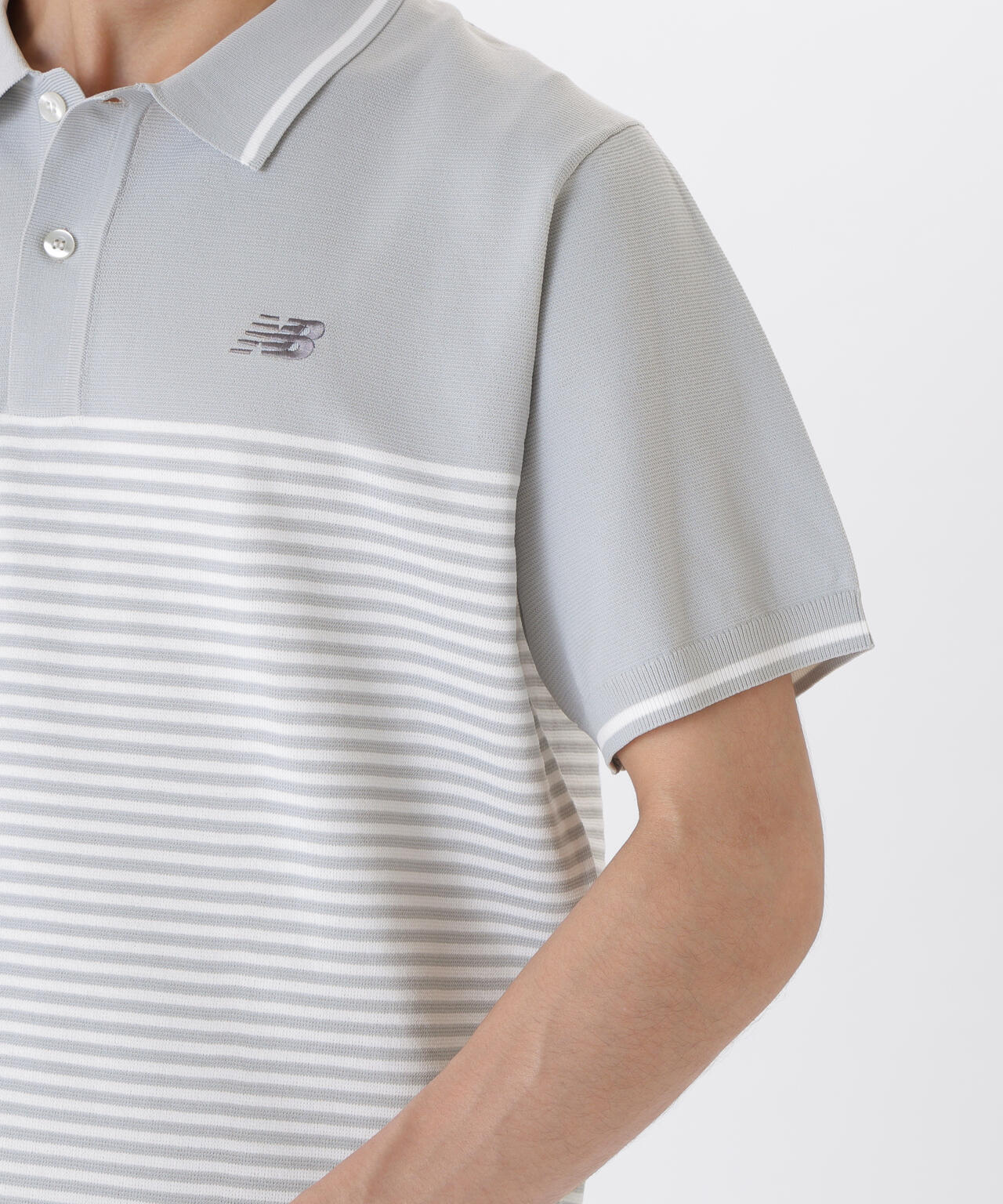 【直営店舗・公式オンライン限定】Ｓ／ＳＬＥＥＶＥ　ＫＮＩＴ　ＰＯＬＯ　ＳＨＩＲＴ