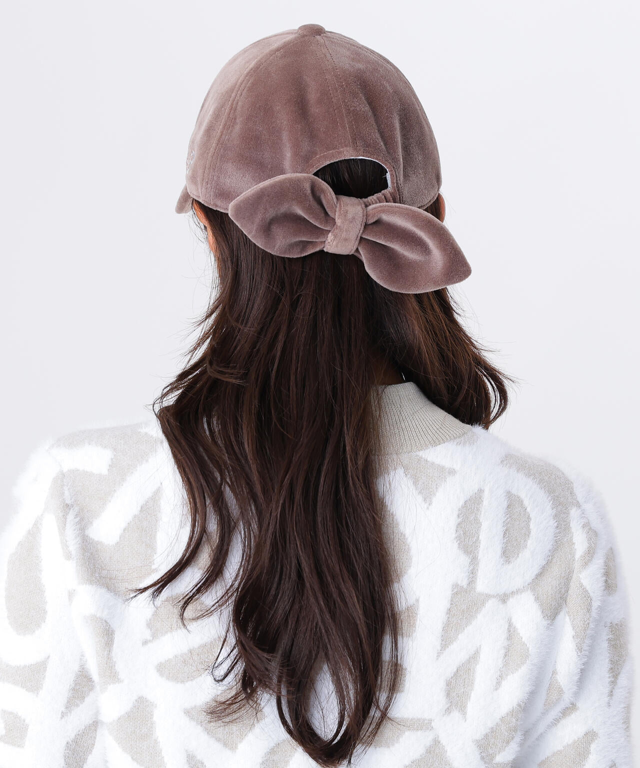 りぼん脱着 6パネルキャップ (WOMENS)