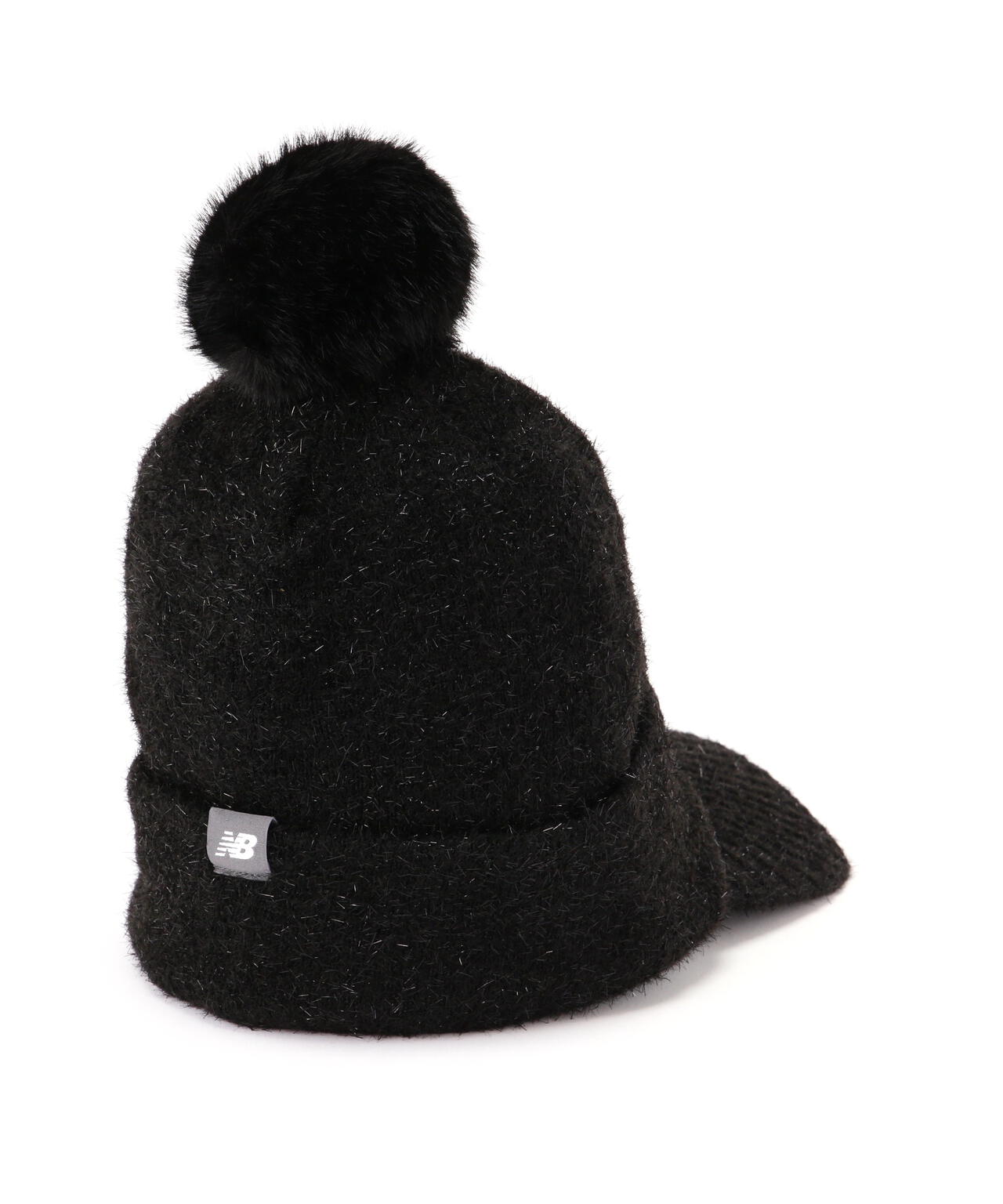 ボンボン ラメ ブリムビーニー (WOMENS)