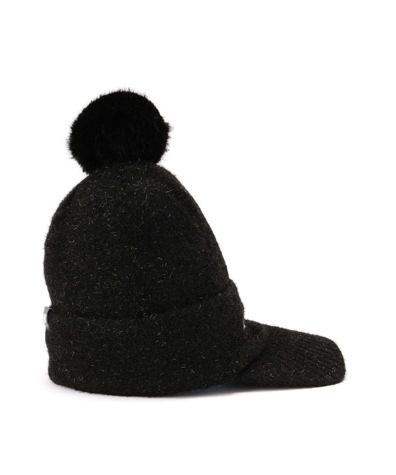 ボンボン ラメ ブリムビーニー (WOMENS)