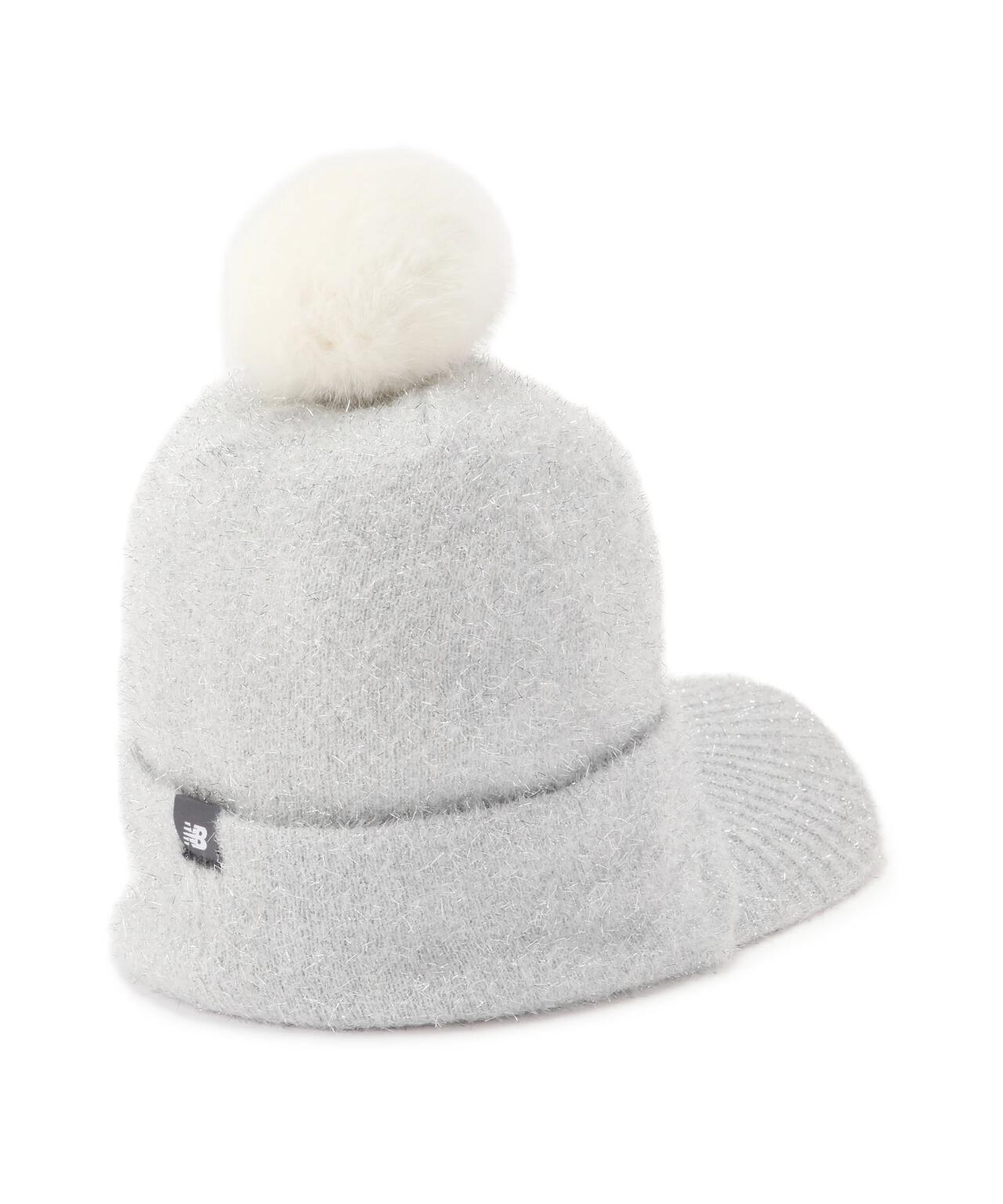 ボンボン ラメ ブリムビーニー (WOMENS)