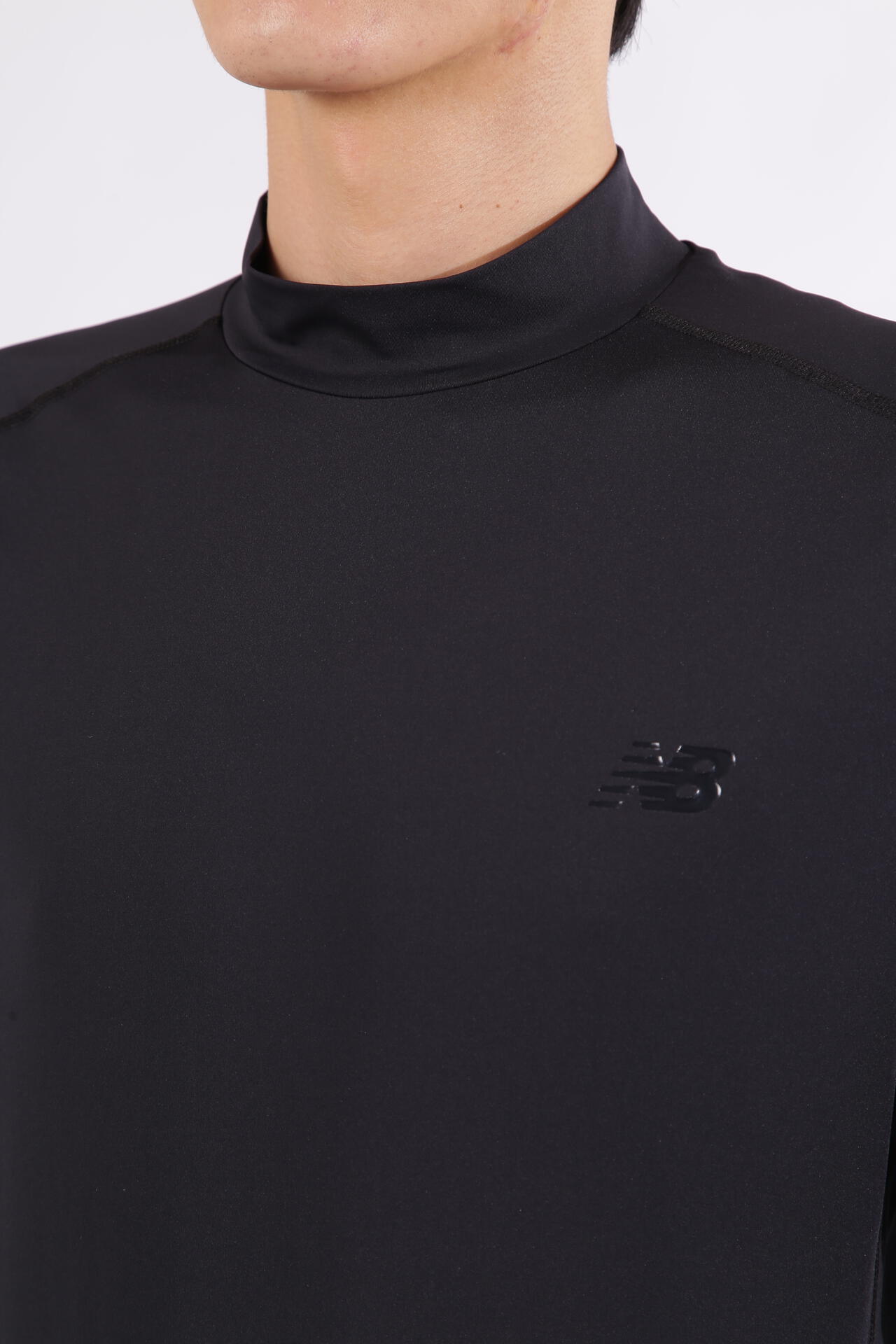 接触冷感 UV モックネック インナー プルオーバー (MENS) | new