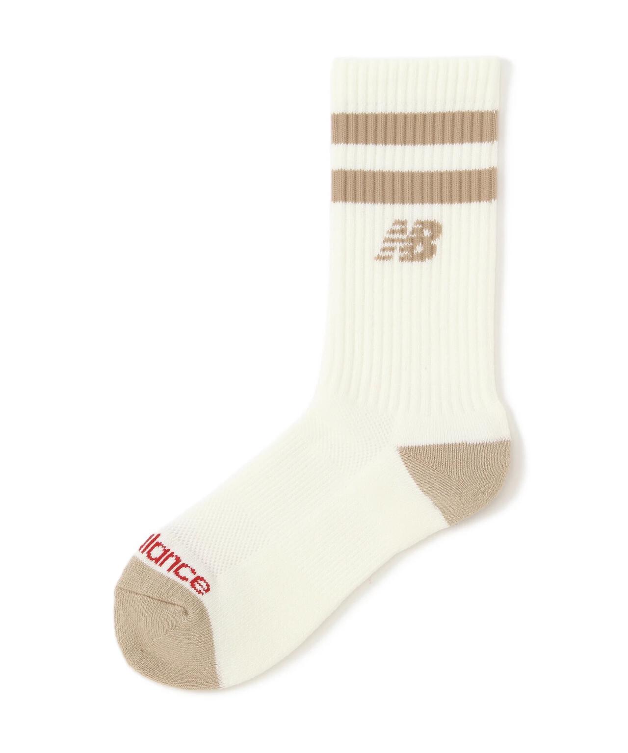 抗菌防臭 ラインNBロゴ ミドルソックス (WOMENS)