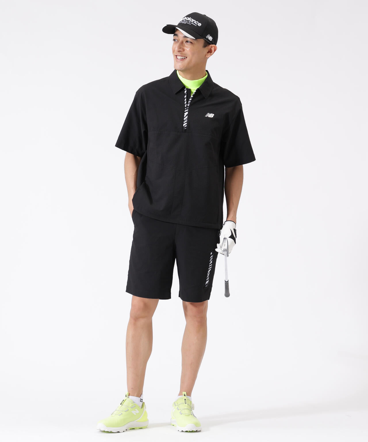 ハーフジップ シャツアウター (MENS)