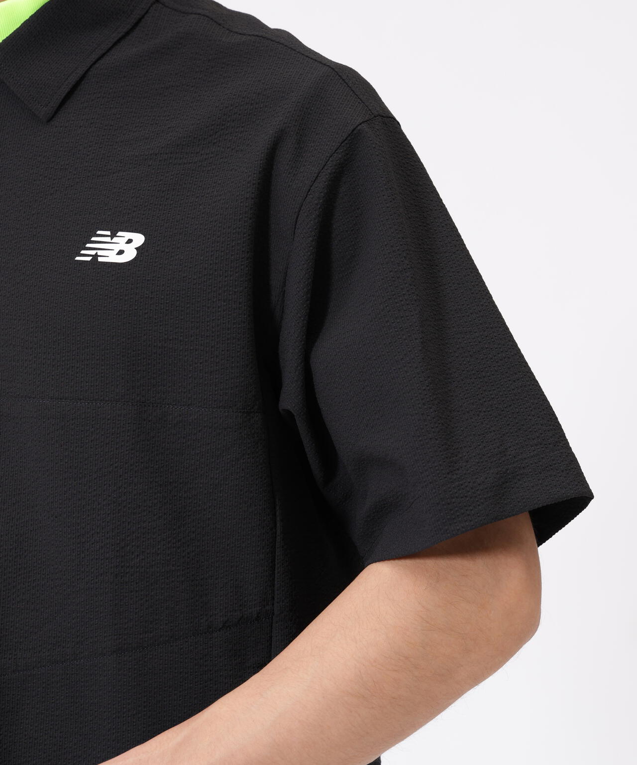 ハーフジップ シャツアウター (MENS)