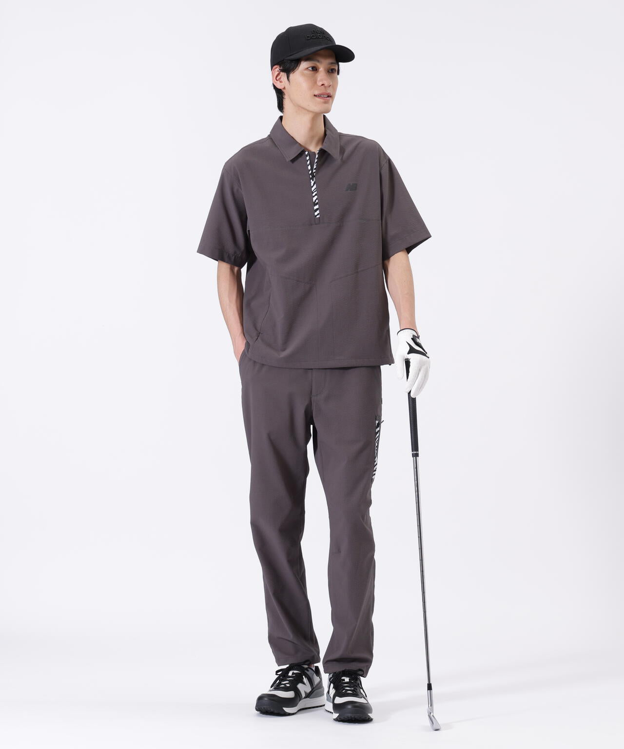 ハーフジップ シャツアウター (MENS)