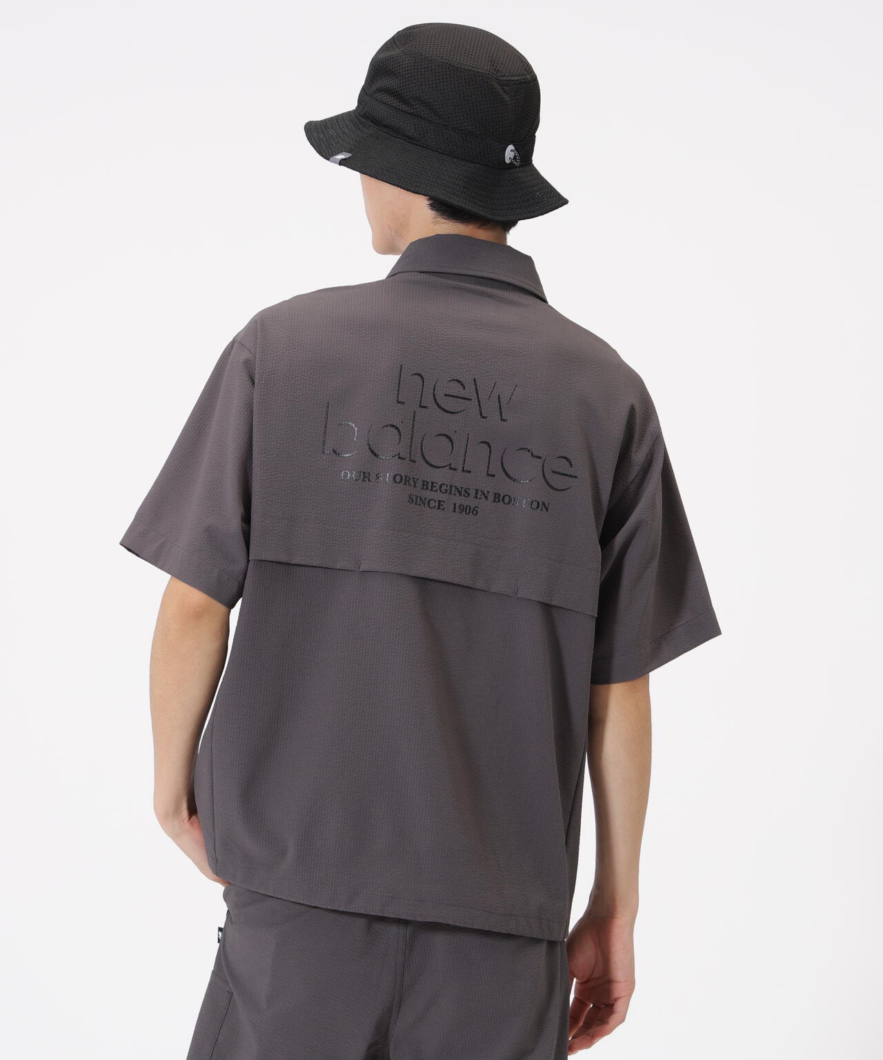 ハーフジップ シャツアウター (MENS)