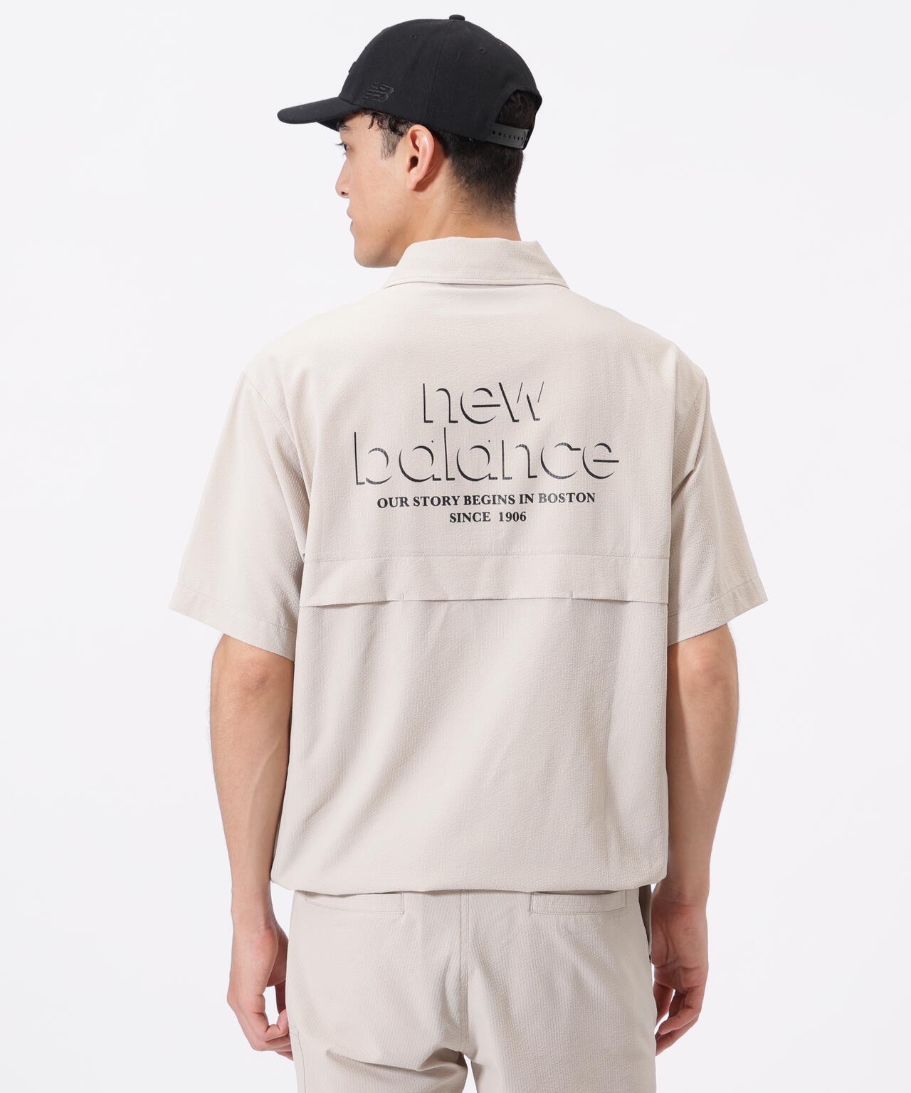 ハーフジップ シャツアウター (MENS)