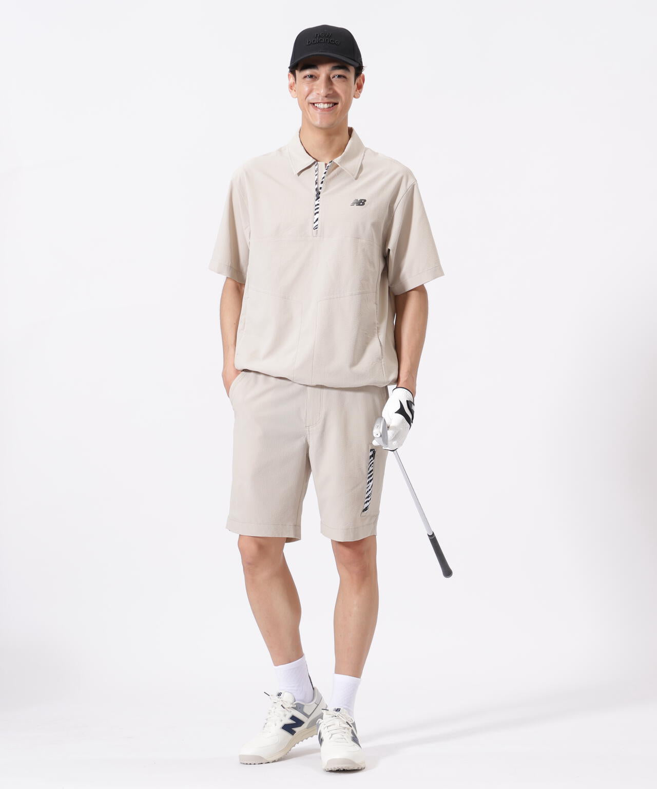 ハーフジップ シャツアウター (MENS)