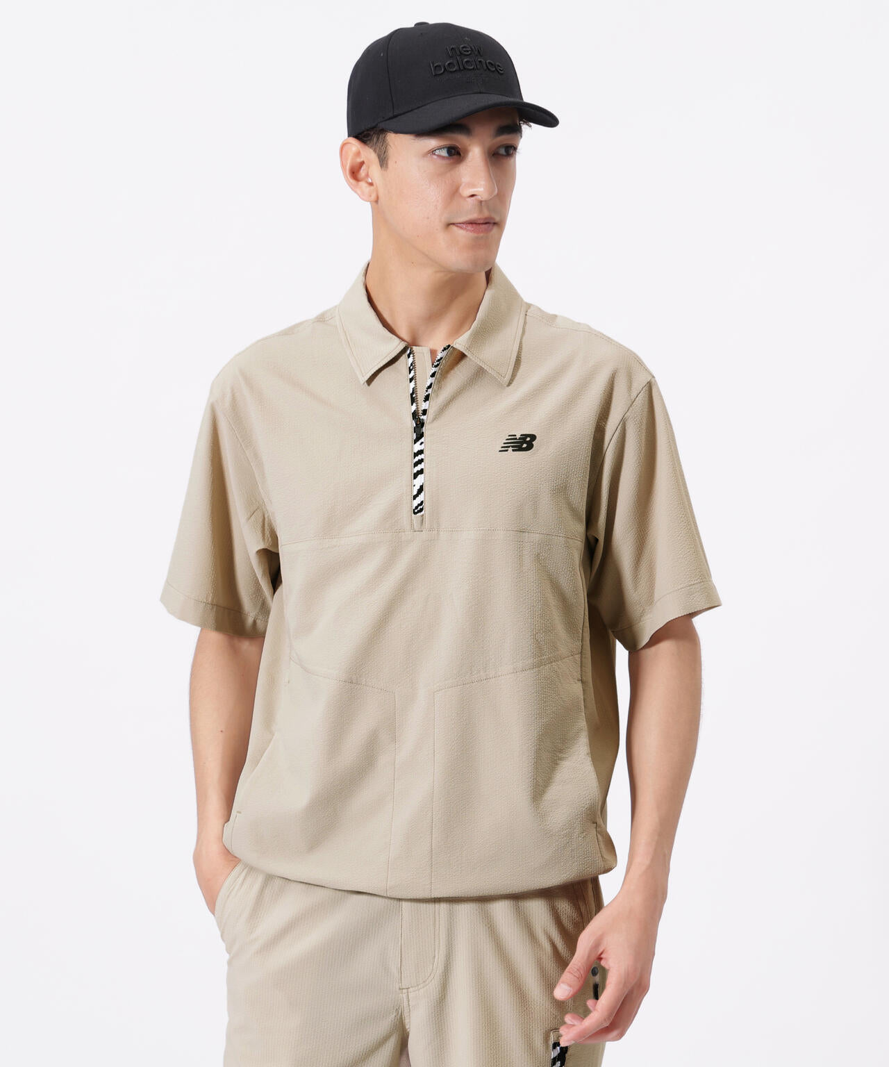 直営店舗限定カラー有】ハーフジップ シャツアウター (MENS) | new