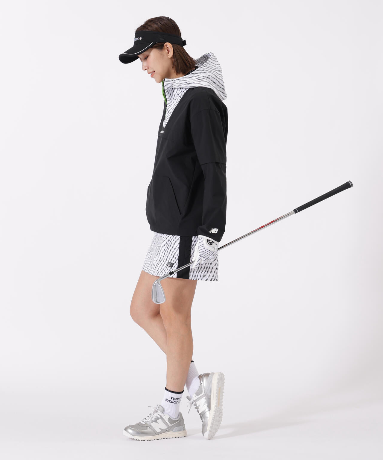 袖脱着 2WAY ハーフジップ プルオーバー フーディー (WOMENS) | new