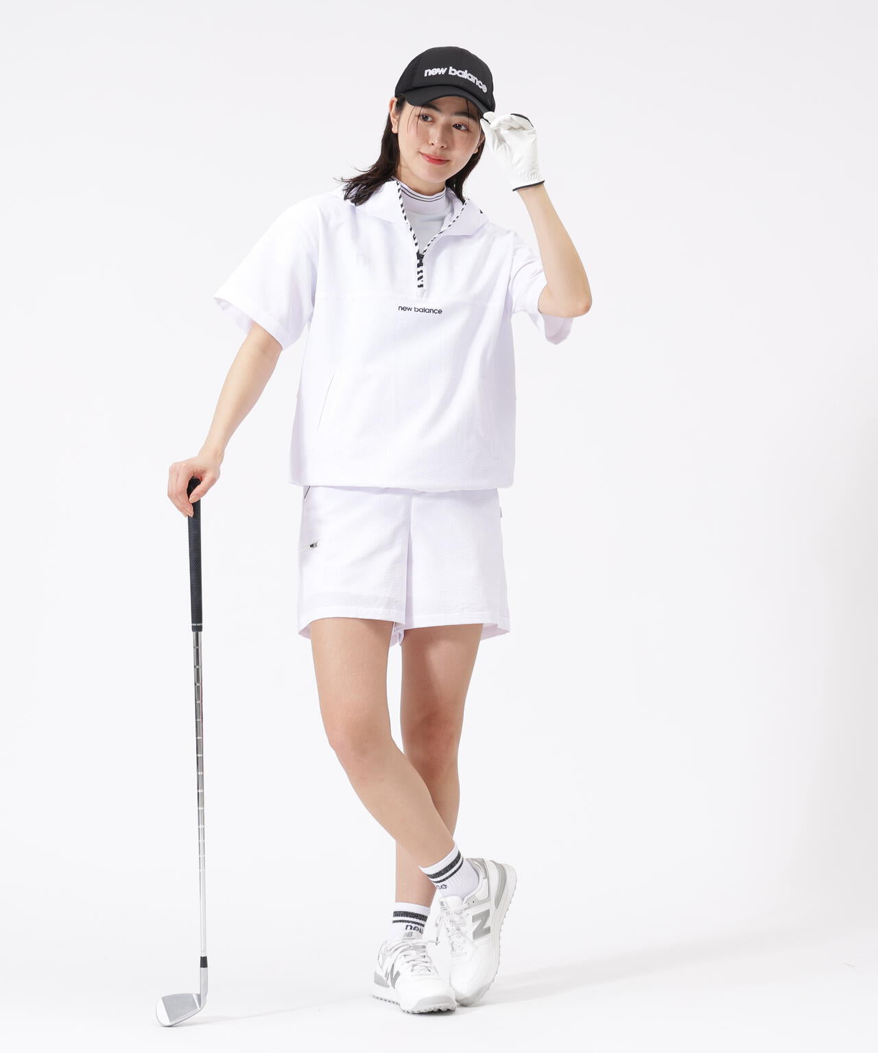 ハーフジップ プルオーバーフーディー (WOMENS) | new balance golf
