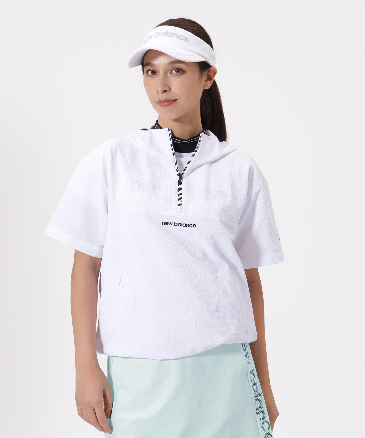 ハーフジップ プルオーバーフーディー (WOMENS) | new balance golf