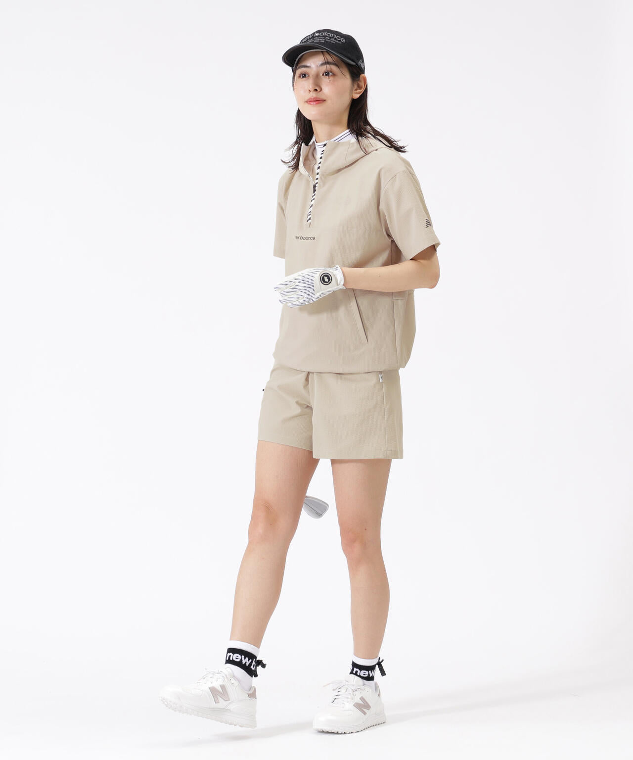 ハーフジップ プルオーバーフーディー (WOMENS) | new balance golf